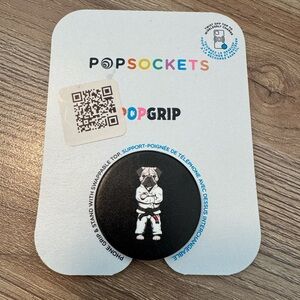 Black PopSockets PopGrip with Brazilian Jiu Jitsu Design